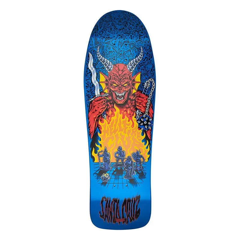 Santa Cruz 10.07" X 31.275" Stranger Things Knox Hellfire Pit Skateboard Deck 1
