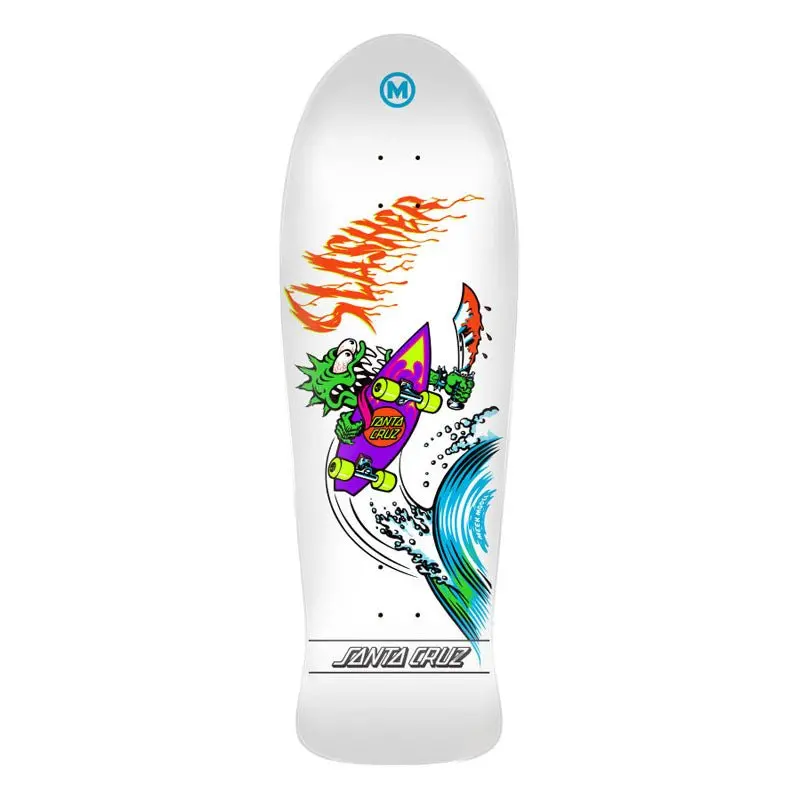 Santa Cruz 10.1" X 31.13" Meek Og Slasher Reissue Skateboard Deck 1