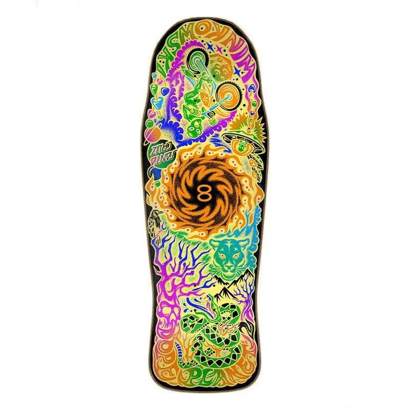 Santa Cruz 10.34" X 30.54" Winkowski Dope Planet Two Shaped Skateboard Deck 1