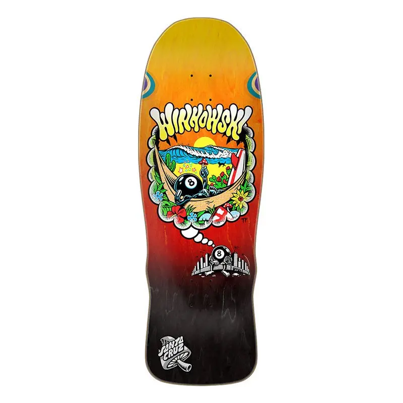 Santa Cruz 10.35" X 30.54" Winkowski 8Ballr Day Dream Pro Shaped Skateboard Deck 1