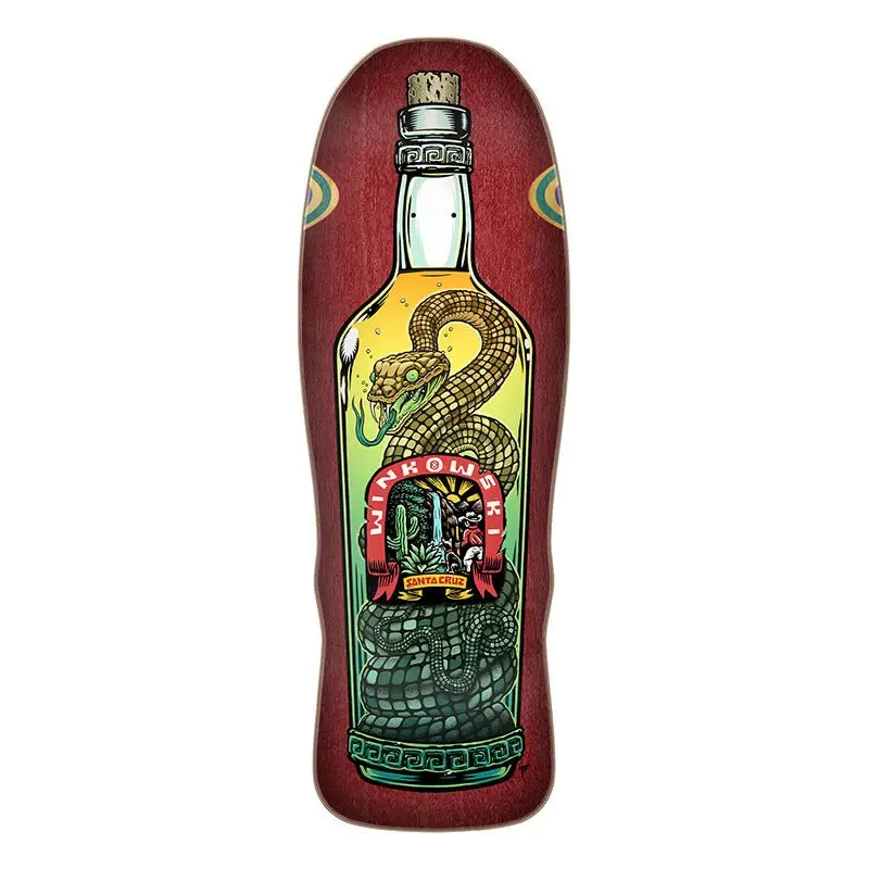 Santa Cruz 10.35" X 30.54" Winkowski Agave Snake Pro Shaped Skateboard Deck 1