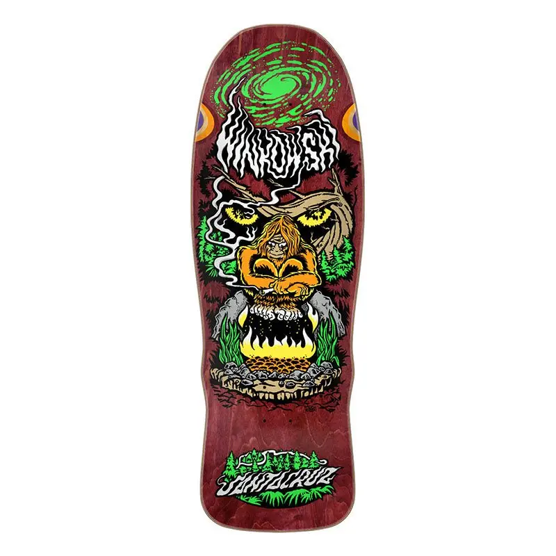 Santa Cruz 10.35" X 30.54" Winkowski Bigfoot Shaped Skateboard Deck 1