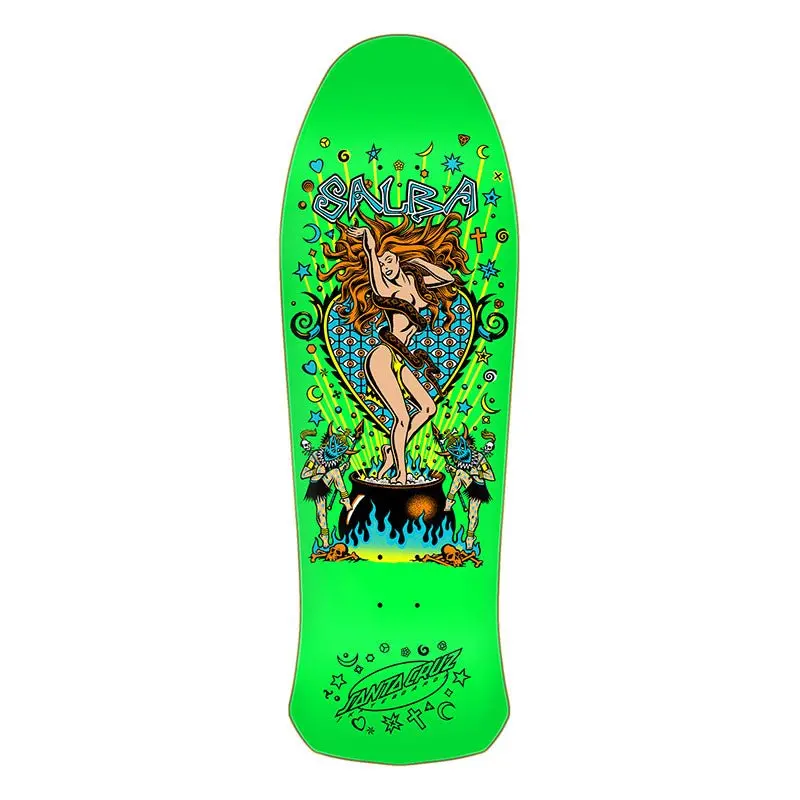 Santa Cruz 10.4" X 32" Salba Witch Doctor Reissue Skateboard Deck 1