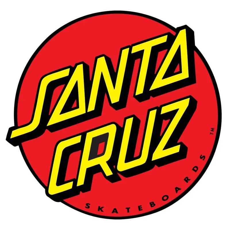 Santa Cruz 3" X 3" Classic Dot Sticker 1