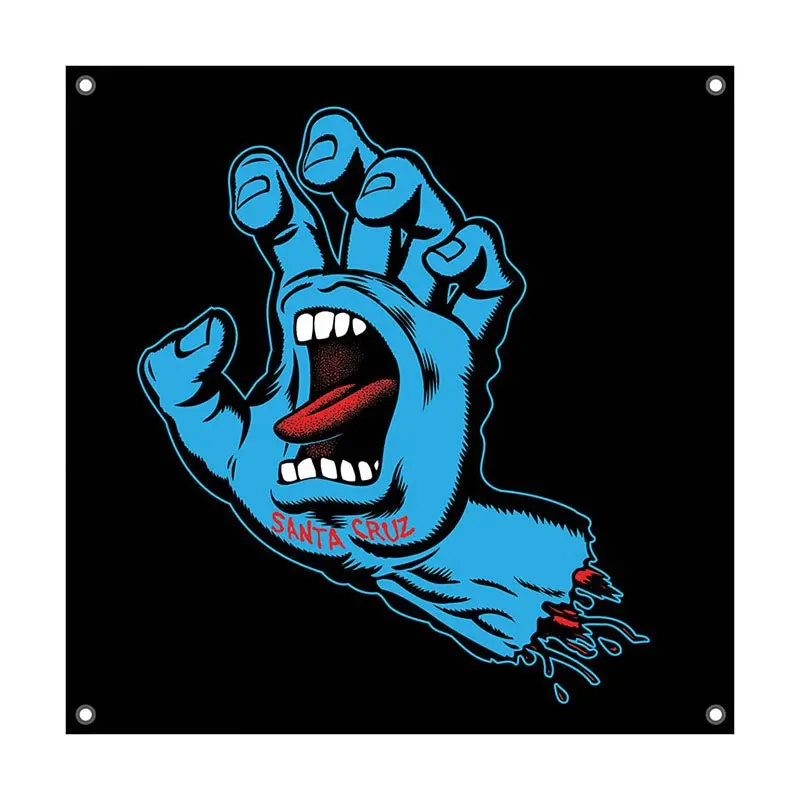 Santa Cruz 36" X 36" Screaming Hand Color Banner 1