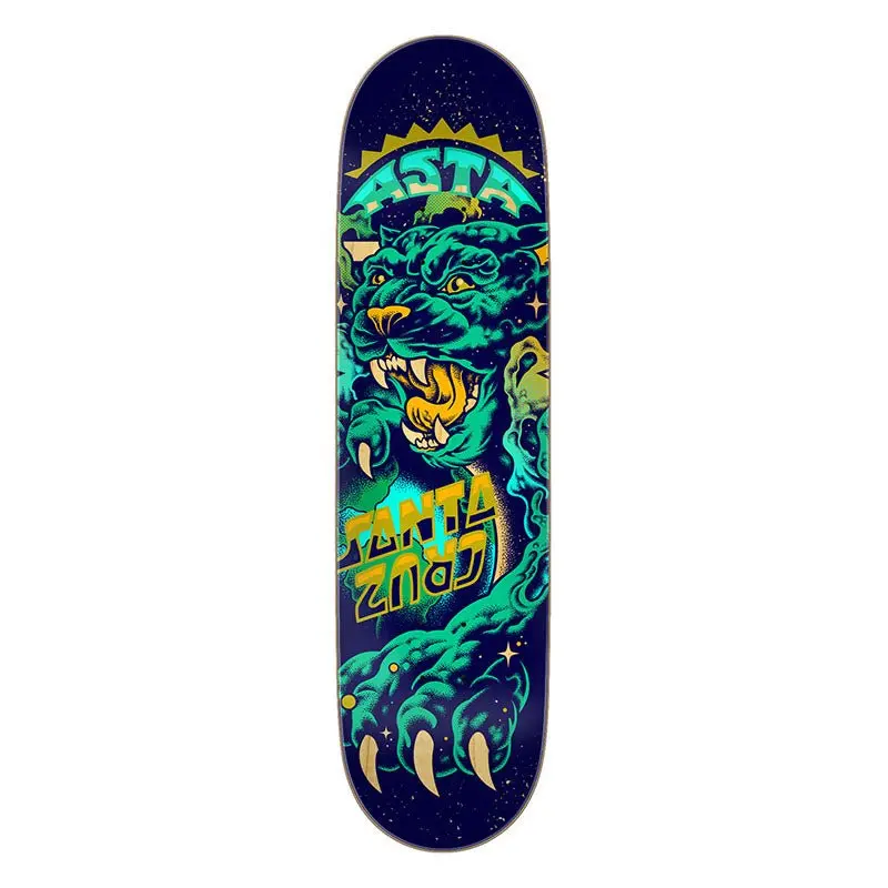 Santa Cruz 8.2" X 31.6" Asta Space Cat Twin Pro Skateboard Deck 1