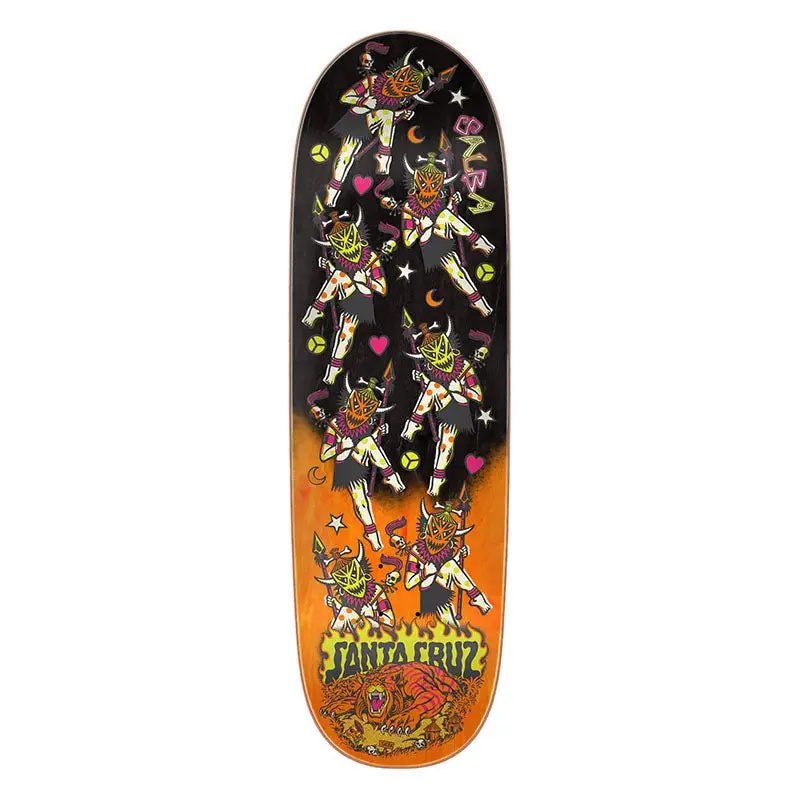 Santa Cruz 8.80" X 32.08" Salba Firedance Egg Skateboard Deck 1