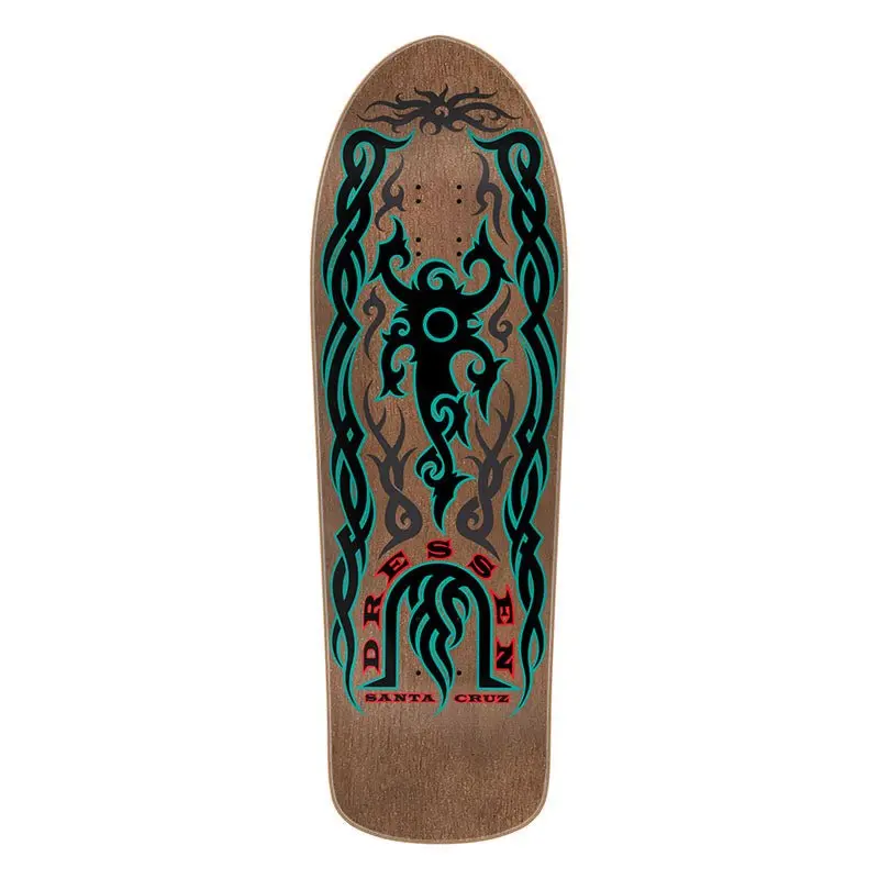 Santa Cruz 9.9" X 31.4" Dressen Tribal Reissue Skateboard Deck 1