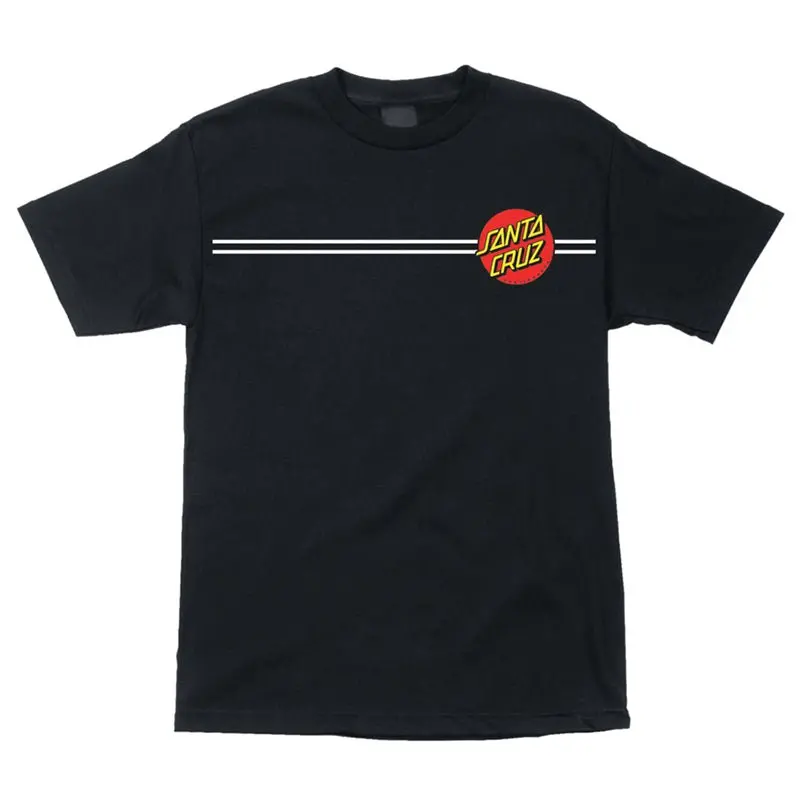 Santa Cruz Classic Dot Short Sleeve Heavyweight Mens Black T-Shirts 1