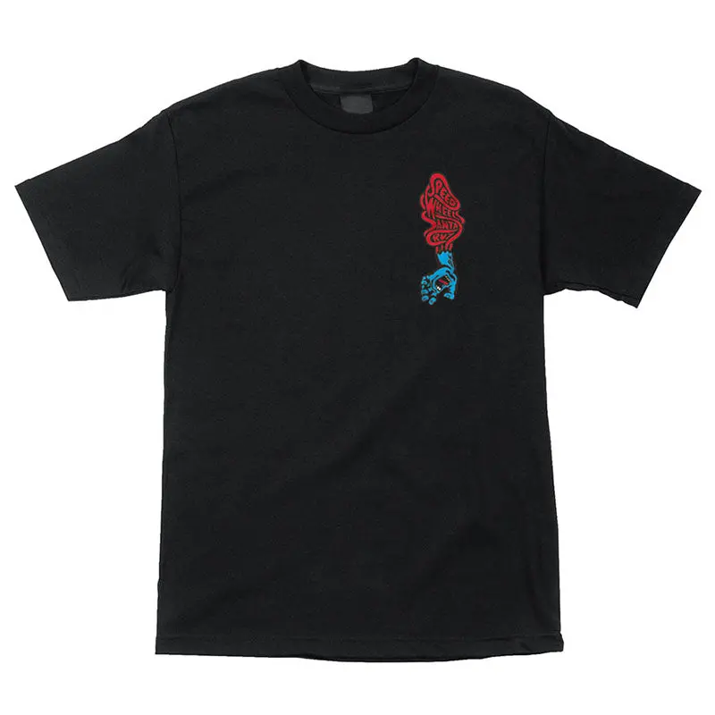 Santa Cruz Screaming Hand Scream Short Sleeve Heavyweight Unisex Black T-Shirts 1