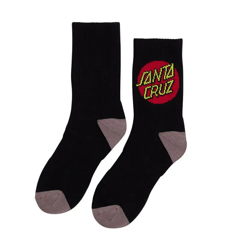 Santa Cruz Skateboards Black Youth Socks 4Pr 1