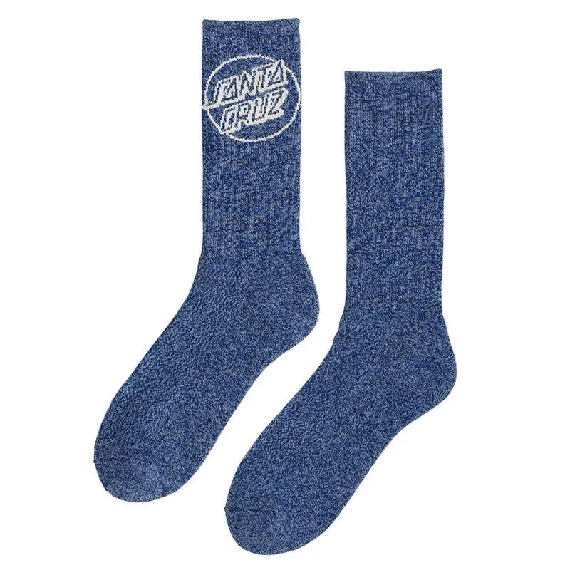 Santa Cruz Skateboards Eco Heather Navy Opus Eco Dot Mens Socks 1
