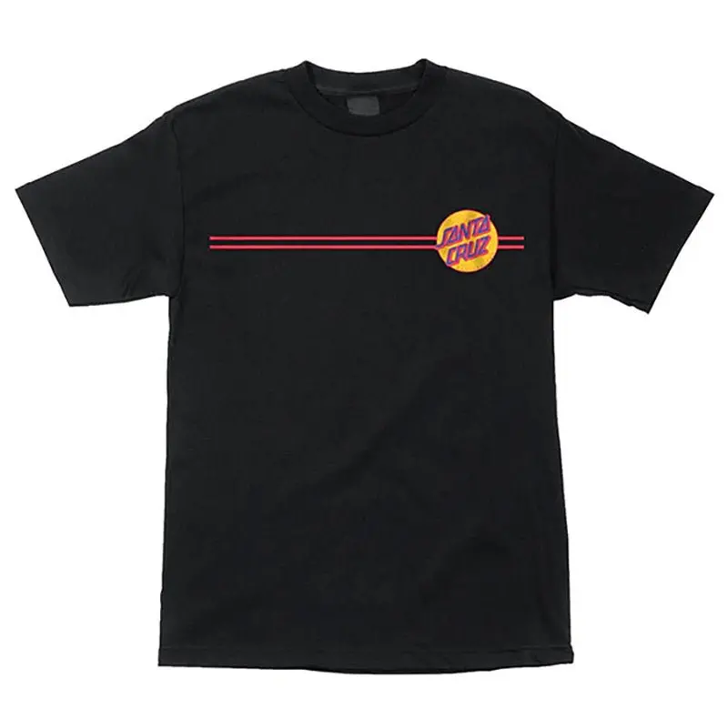 Santa Cruz Skateboards Other Dot Regular S/S Black/Mustard T-Shirt 1