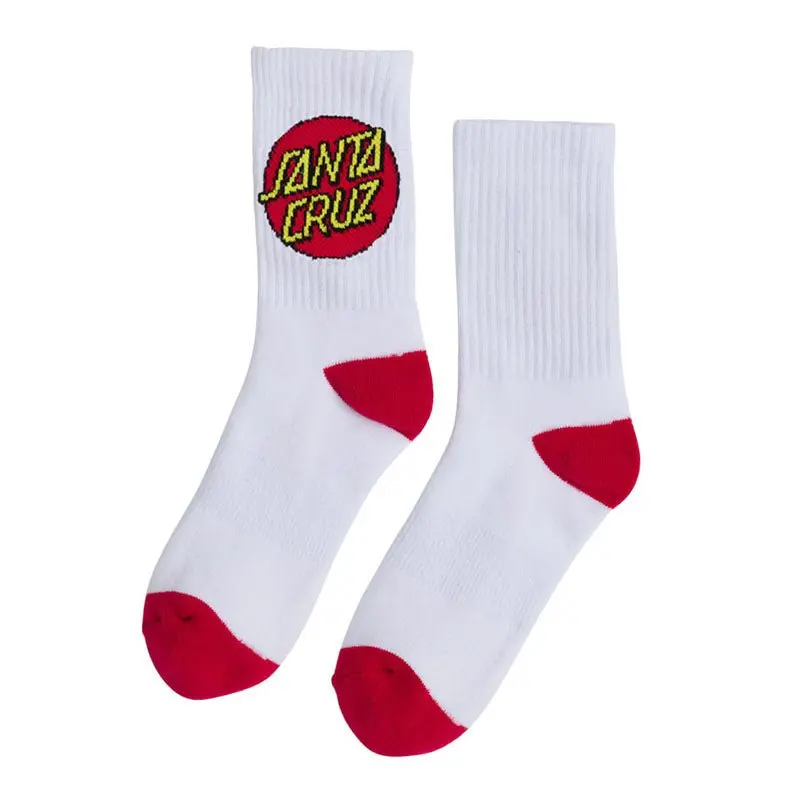 Santa Cruz Skateboards White Youth Socks 4Pr 1