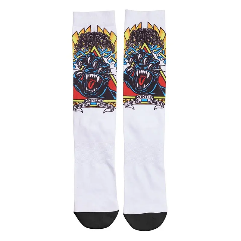 Santa Cruz (White) Natas Screaming Panther Mens Socks 1Pr 1