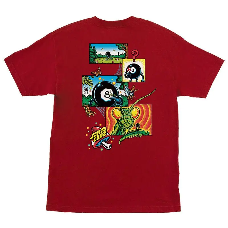 Santa Cruz Winkowski 8Ballr Comic Short Sleeve Cardinal Heavyweight Mens T-Shirts 1