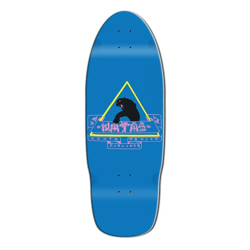 Santa Monica Airlines 10" X 29" Cobalt Blue Natas (Sma) Skateboard Deck Series 02 1