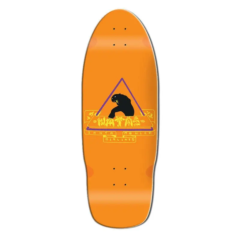 Santa Monica Airlines 10" X 29" Orange Dip Natas (Sma) Skateboard Deck 1