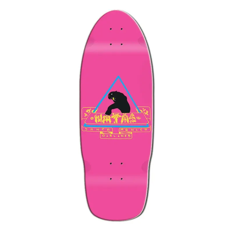Santa Monica Airlines 10" X 29" Pink Natas (Sma) Skateboard Deck Series 02 1