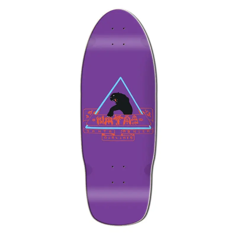 Santa Monica Airlines 10" X 29" Purple Dip Natas (Sma) Skateboard Deck 1