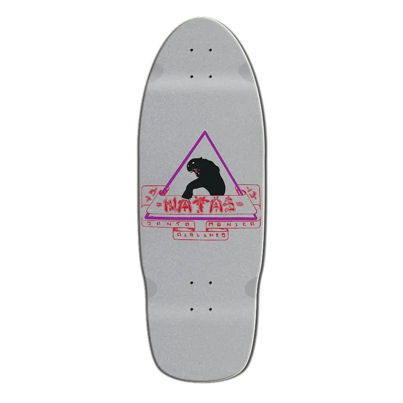 Santa Monica Airlines 10" X 29" Silver Natas (Sma) Skateboard Deck Series 02 1