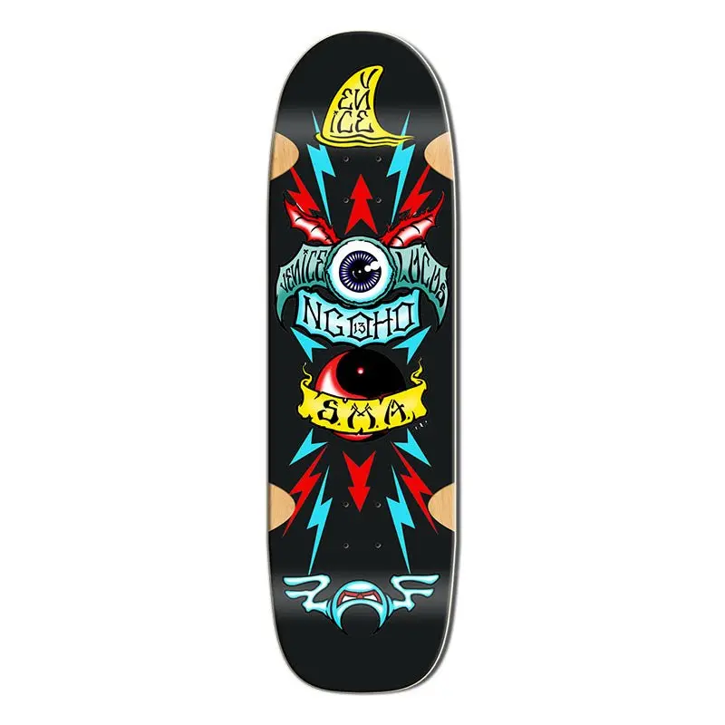 Santa Monica Airlines Series Three 9.5" X 33.75" Ngoho Black Formica Skateboard Deck 1