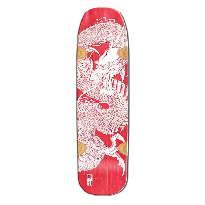 Santa Monica Airlines Series Limited 3 9" X 32.25" Red Stain Bennett Harada Dragon Skateboard Deck 1