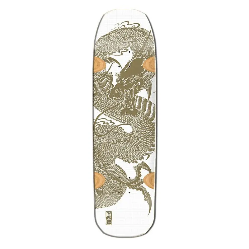 Santa Monica Airlines Series 3 Limited 9" X 32.25" Smart Tech Gold Bennett Harada Dragon Skateboard Deck 1