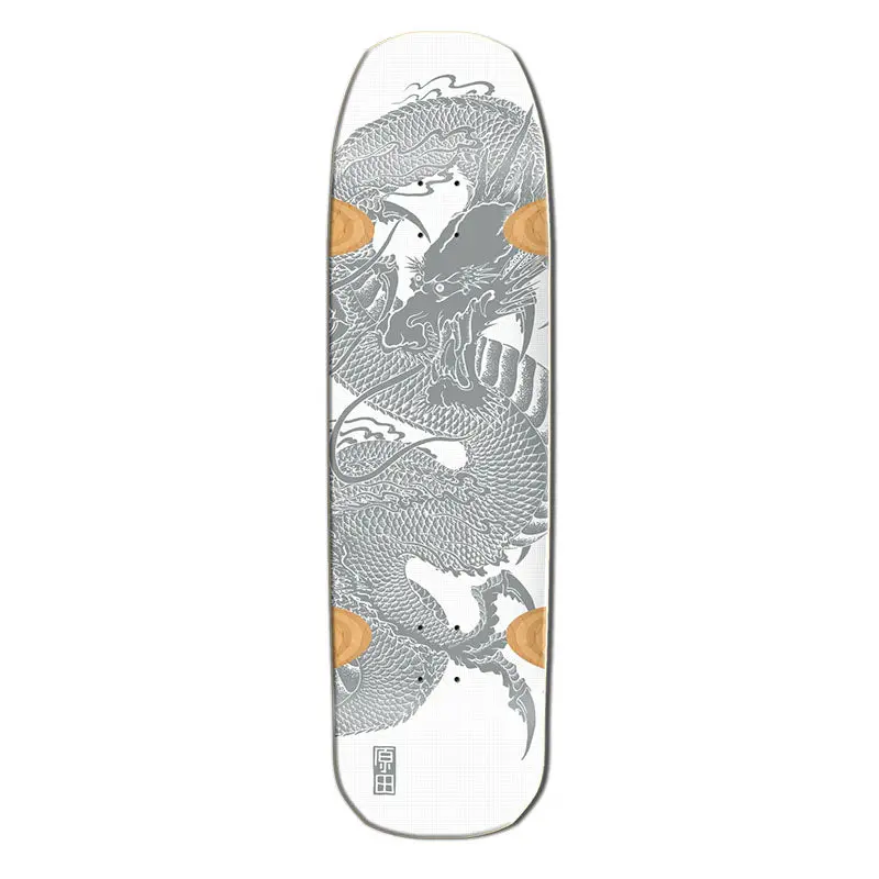 Santa Monica Airlines Series 3 Limited 9" X 32.25" Smart Tech Silver Bennett Harada Dragon Skateboard Deck 1