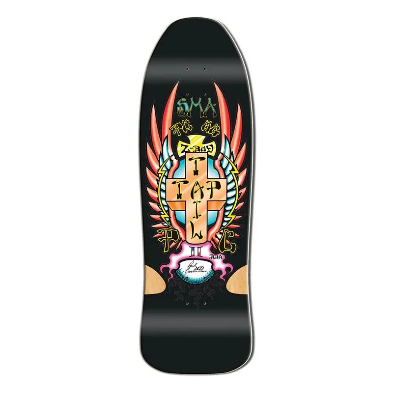 Santa Monica Airlines Series Three 30" X 9.5" Pc Black Formica Skateboard Deck 1