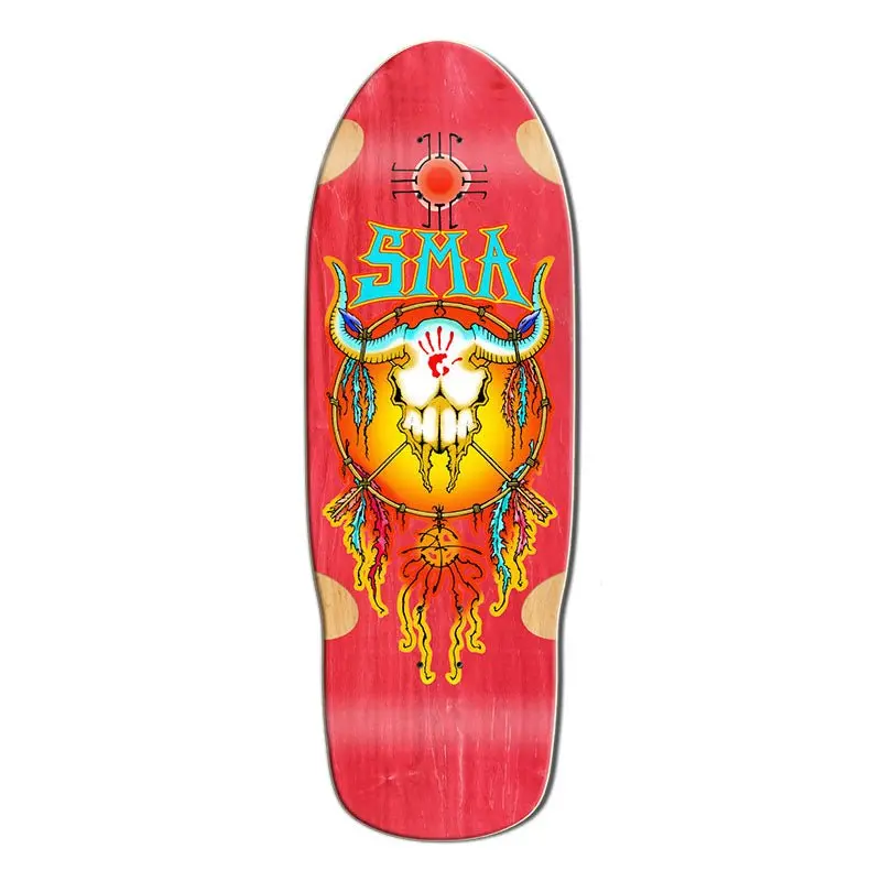 Santa Monica Airlines Series Three 30.25" X 10.125" Humpston Dream Catcher Red Stain Skateboard Deck 1