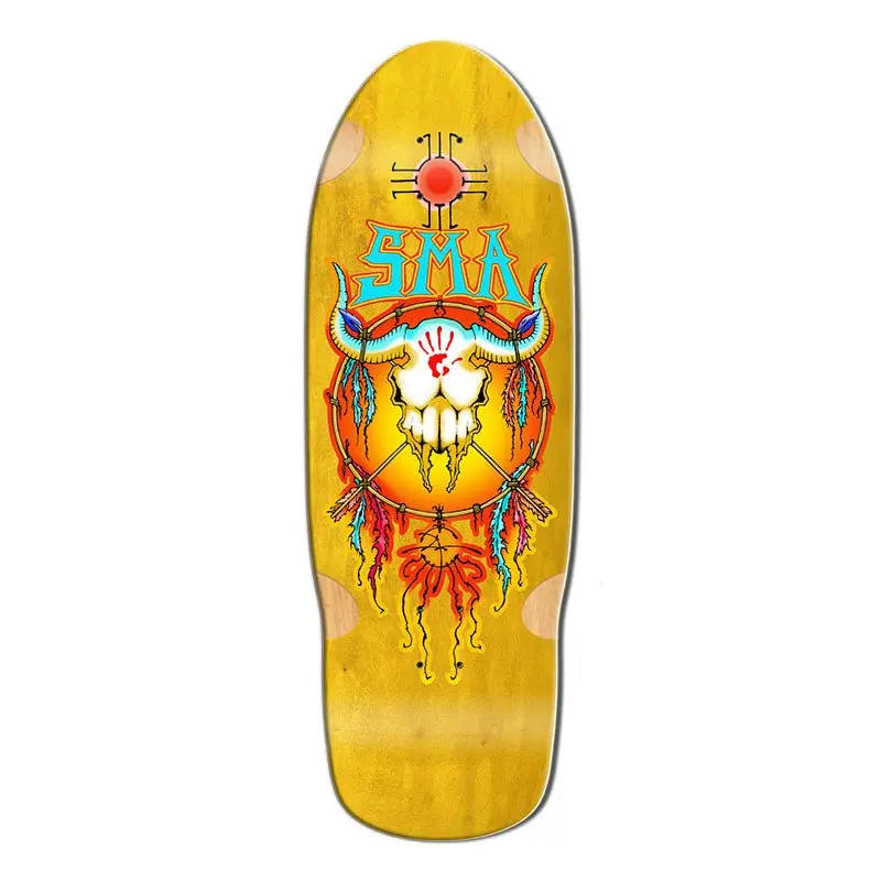 Santa Monica Airlines Series Three 30.25" X 10.125" Humpston Dream Catcher Yellow Stain Skateboard Deck 1