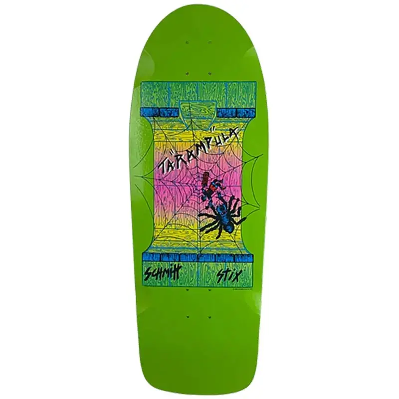 Schmitt Stix 10" X 29.5" Tarampula Re-Issue Green Dip Skateboard Deck 1