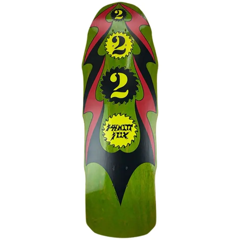 Schmitt Stix 10" X 31.75" Ripsaw 2 Green Stain Skateboard Deck 1