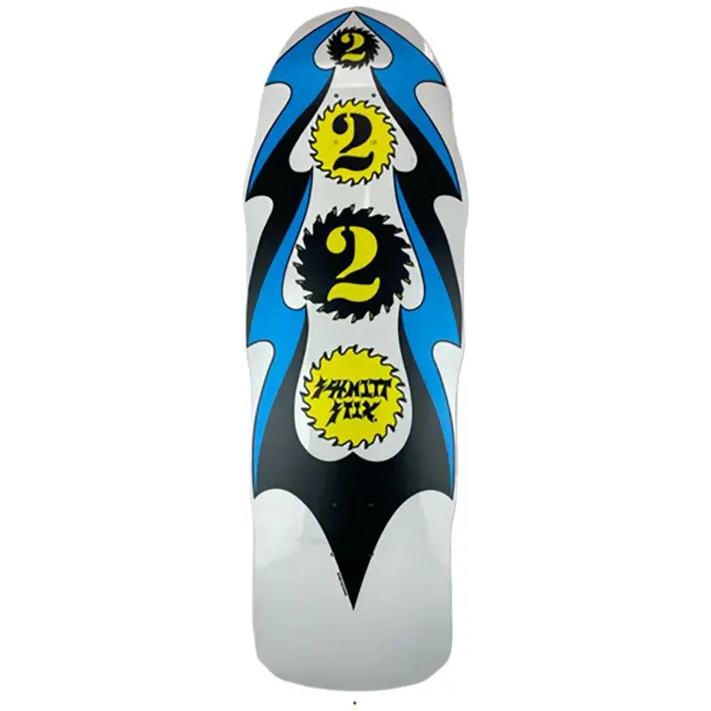 Schmitt Stix 10" X 31.75" Ripsaw 2 White Dip Skateboard Deck 1