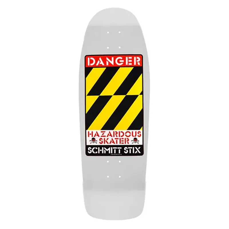Schmitt Stix 10.125" X 30.5" Danger (White Dip) Skateboard Deck 1