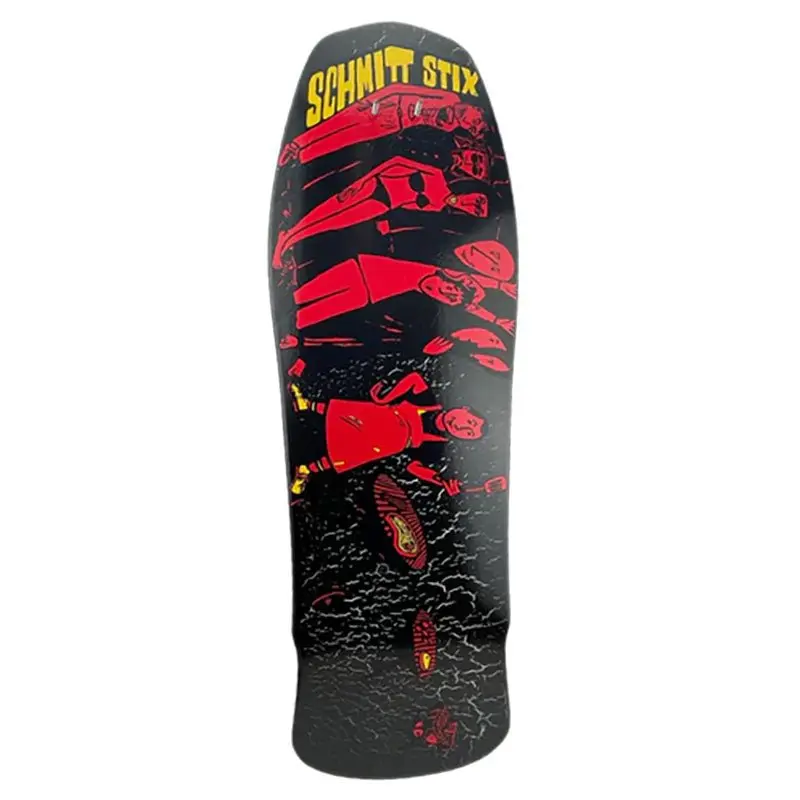 Schmitt Stix 10.125" X 30.625" Crackle Joe Lopes Bbq Limited Skateboard Deck 1