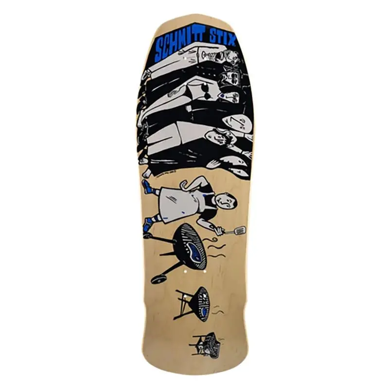 Schmitt Stix 10.125" X 30.625" Joe Lopes Bbq Natural Skateboard Deck 1