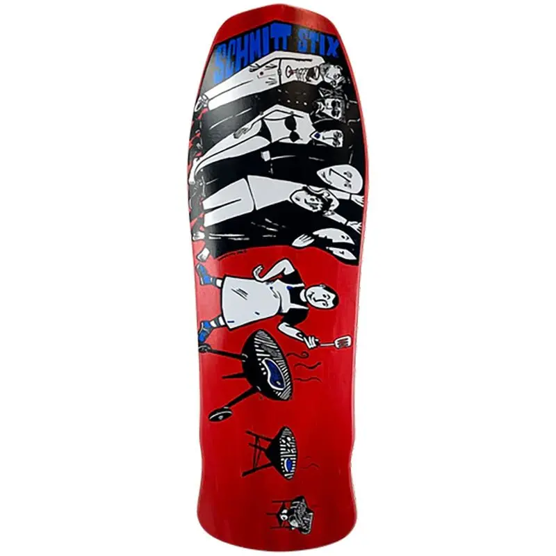 Schmitt Stix 10.125" X 30.625" Joe Lopes Bbq Red Stain Skateboard Deck 1