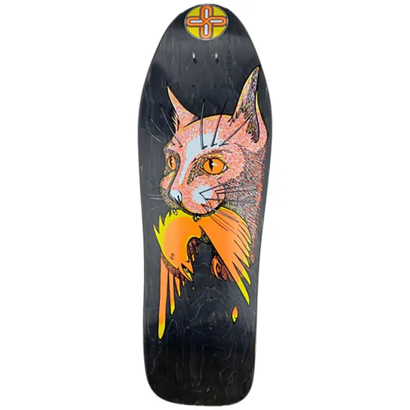 Schmitt Stix 10"X 31.875" Chris Miller Iii Bird In Mouth Black Stain Skateboard Deck 1