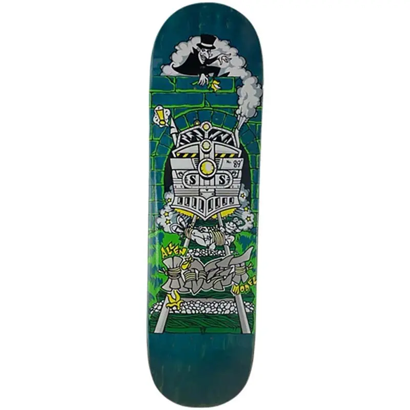Schmitt Stix 8.5" X 32.75" Allen Midgett Magic Train Popsicle Skateboard Deck 1