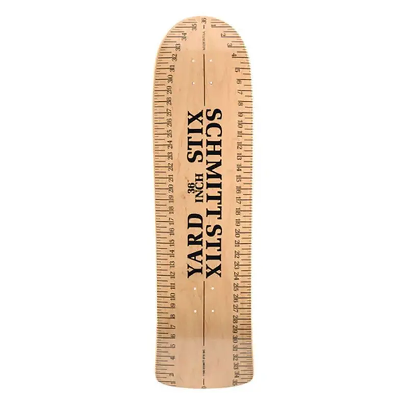 Schmitt Stix 9.625" X 36" Yard Stick Natural Re-Issue Skateboard Deck 1