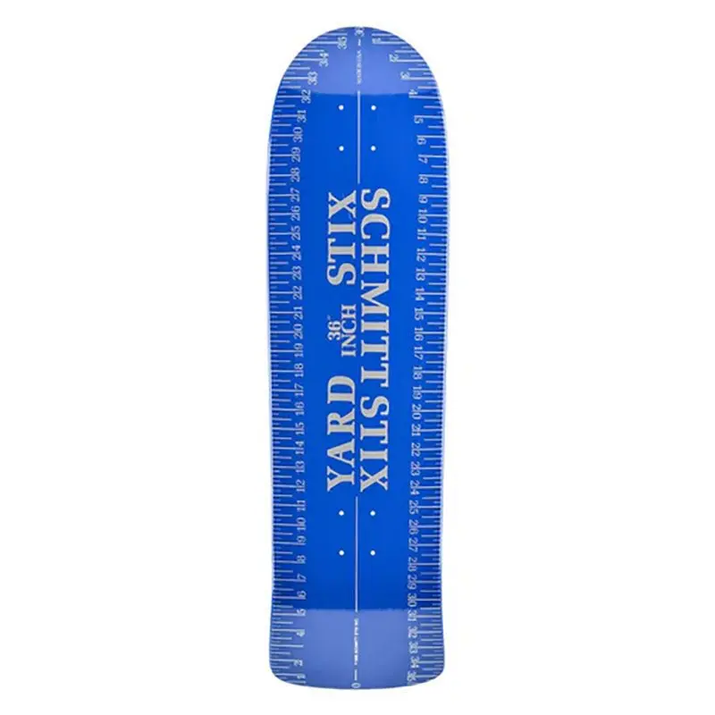 Schmitt Stix 9.625" X 36" Yard Stick Blue Re-Issue Skateboard Deck 1