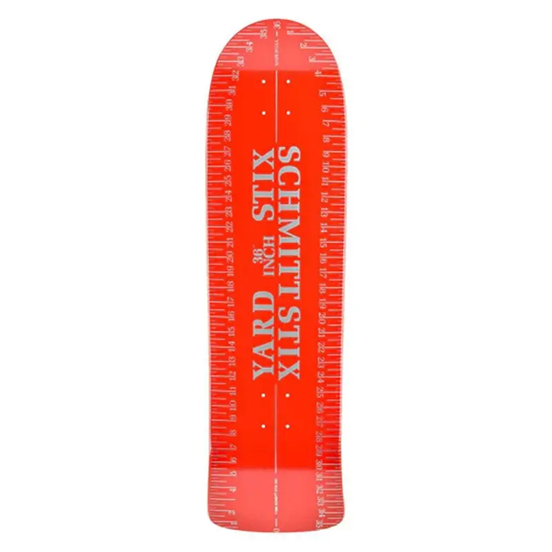 Schmitt Stix 9.625" X 36"Yard Stick Red Re-Issue Skateboard Deck 1