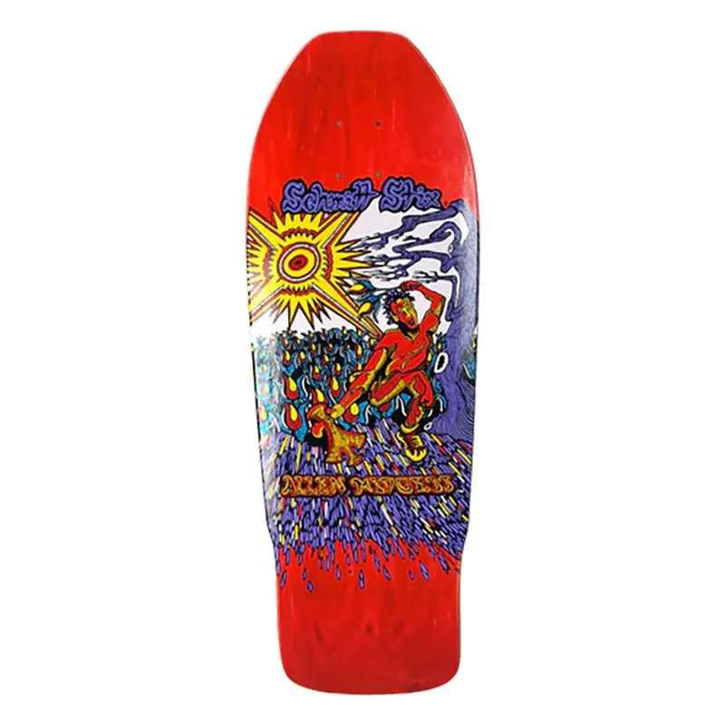 Schmitt Stix 9.875" X 31" Allen Midgette Flower Picker Re-Issue (Red Stain) Skateboard Deck 1