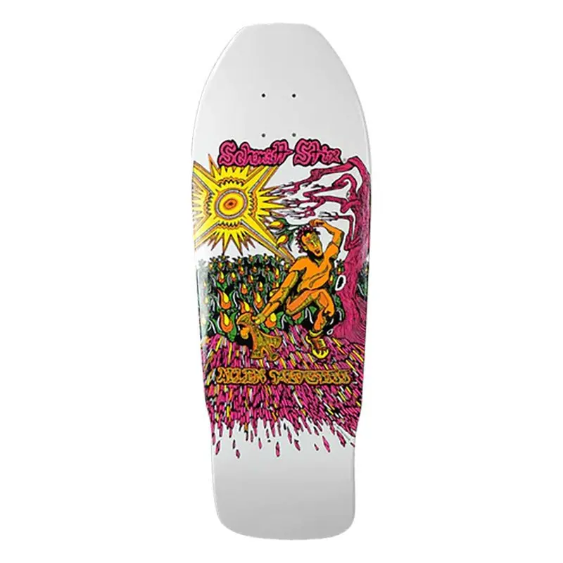 Schmitt Stix 9.875" X 31" Allen Midgette Flower Picker Re-Issue (White Dip) Skateboard Deck 1