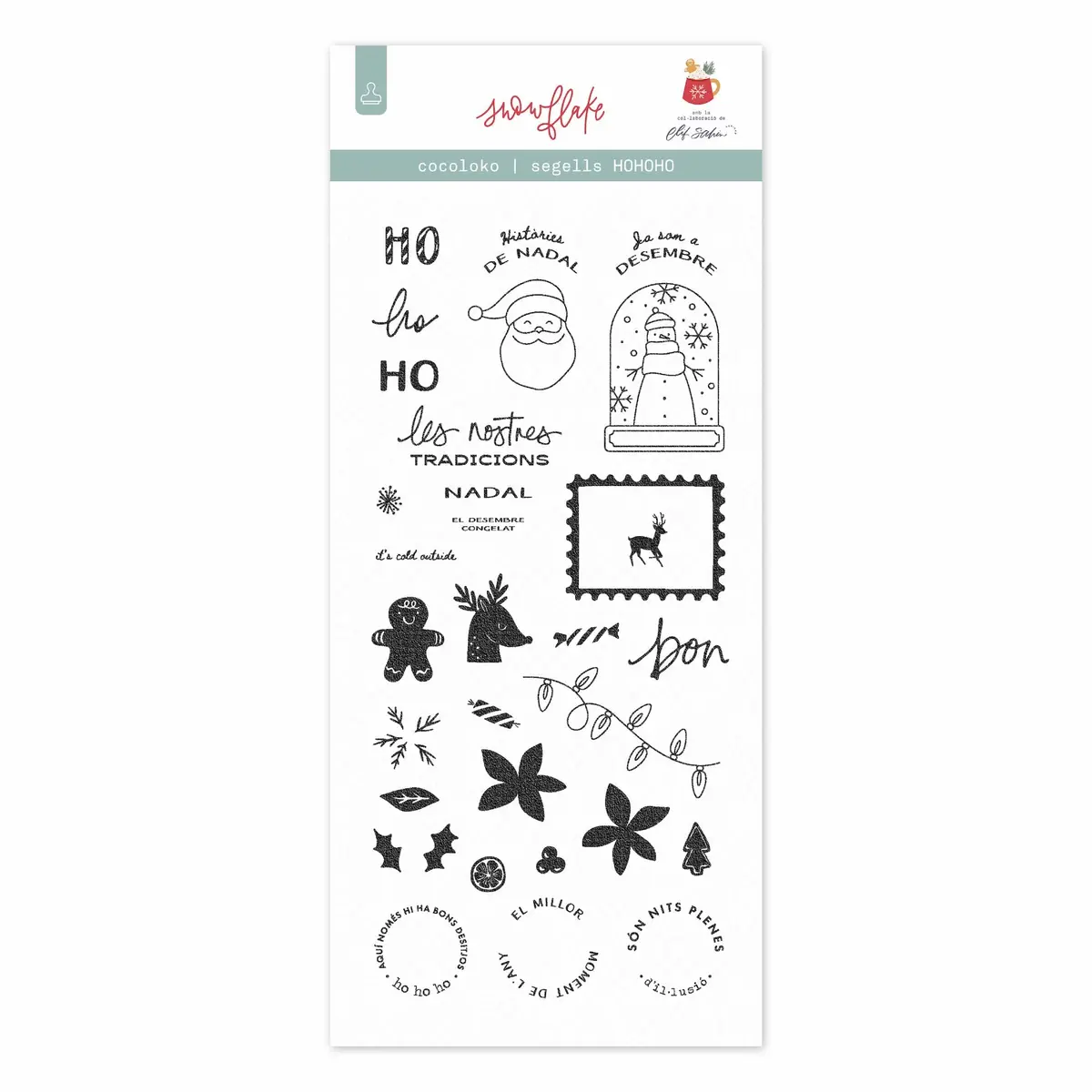 Sellos De Scrapbooking 10X21cm Hohoho - Català 1