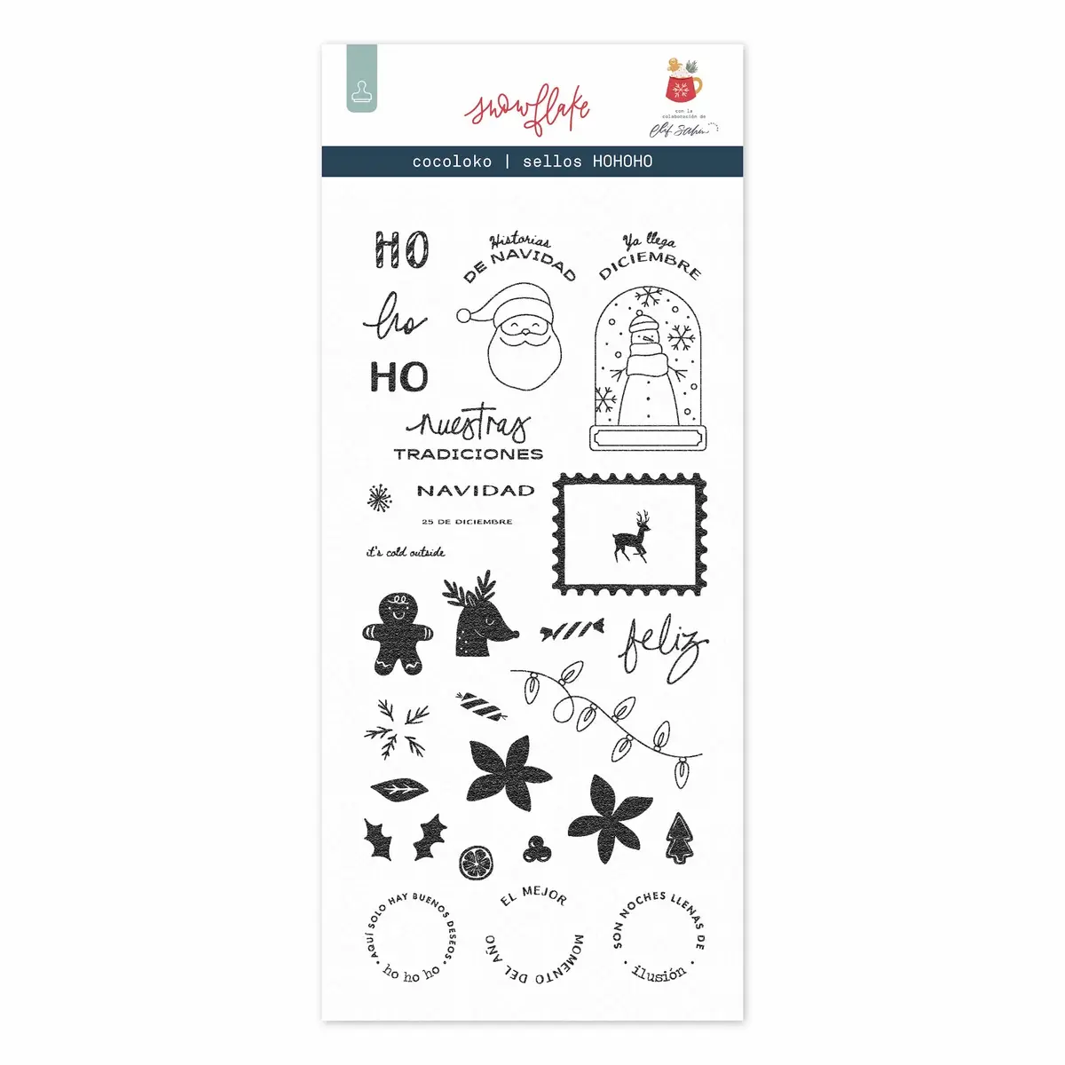 Sellos De Scrapbooking 10X21cm Hohoho 1