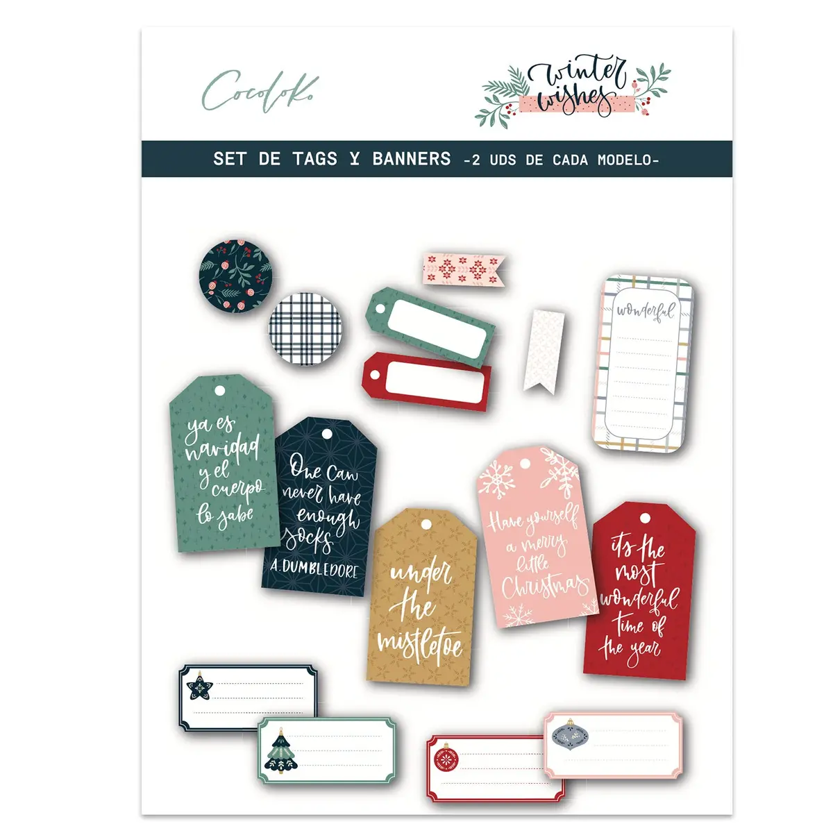 Set De Tags Para Regalos Winter Wishes 1