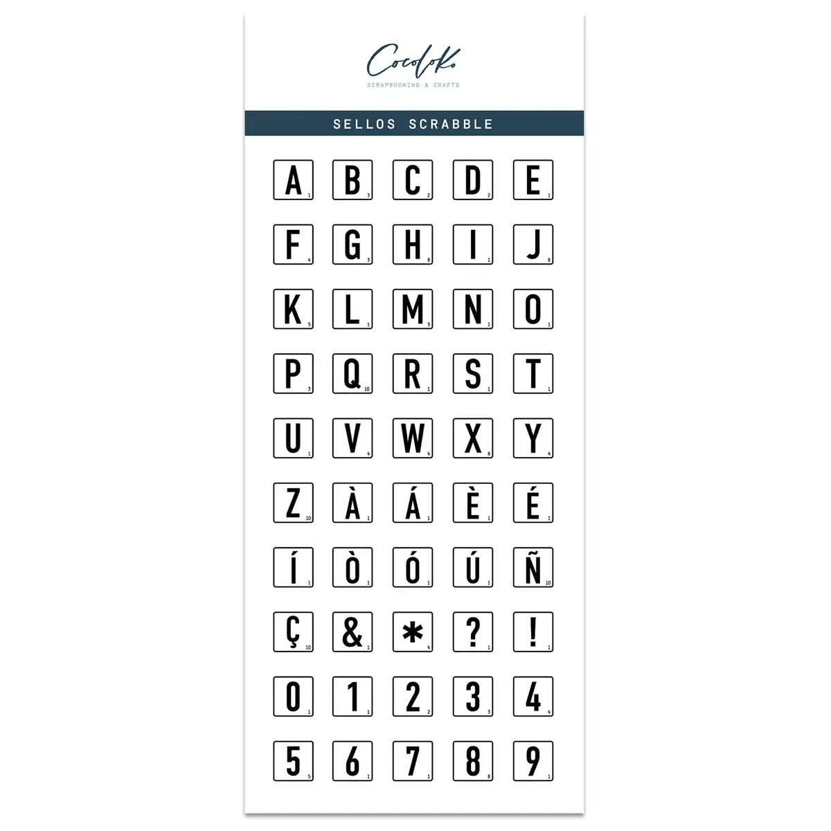 Sellos De Scrapbooking 10X21 Scrabble 1